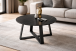 Couchtisch >Tanea< in schwarz, Keramik, Metall - 45x80cm (HxD)