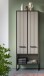Hochschrank >Bagno< 9 Fächer, 2 Türen, in kaschmir Dekor - 59x159x32cm (BxHxT)