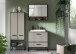 Badezimmer-Set >Bagno< (3-teilig) inkl. Waschbecken, in kaschmir Dekor - 154x192x48cm (BxHxT)