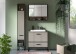 Badezimmer-Set >Bagno< (3-teilig) inkl. Waschbecken, in kaschmir Dekor - 125x192x48cm (BxHxT)