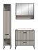 Badezimmer-Set >Bagno< (3-teilig) inkl. Waschbecken, in kaschmir Dekor - 125x192x48cm (BxHxT)