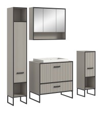 Badezimmer-Set >Bagno< inkl. Waschbecken, in...