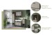 Badezimmer-Set >Bagno< (3teilig) in kaschmir Dekor - 154x192x36cm (BxHxT)