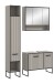 Badezimmer-Set >Bagno< (3-teilig) in kaschmir Dekor - 125x192x36cm (BxHxT)