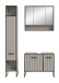 Badezimmer-Set >Bagno< (3-teilig) in kaschmir Dekor - 125x192x36cm (BxHxT)