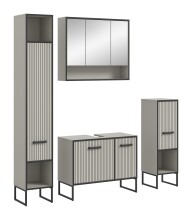 Badezimmer-Set >Bagno< (4-teilig) in kaschmir Dekor...