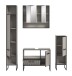 Badezimmer-Set >Bagno< (4-teilig) in kaschmir Dekor - 170x192x36cm (BxHxT)