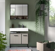 Badezimmer-Set >Bagno< (2-teilig) in kaschmir Dekor...