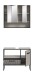 Badezimmer-Set >Bagno< (2-teilig) in kaschmir Dekor - 80x192x36cm (BxHxT)
