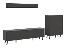 Wohnwand >Linea< (3-teilig) Lowboard, Wandboard,...