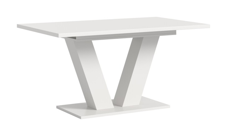 Kulissen-Esstisch >Motion< ausziehbar bis 190cm, in Weiß - 150/190x76x90cm (BxHxT)