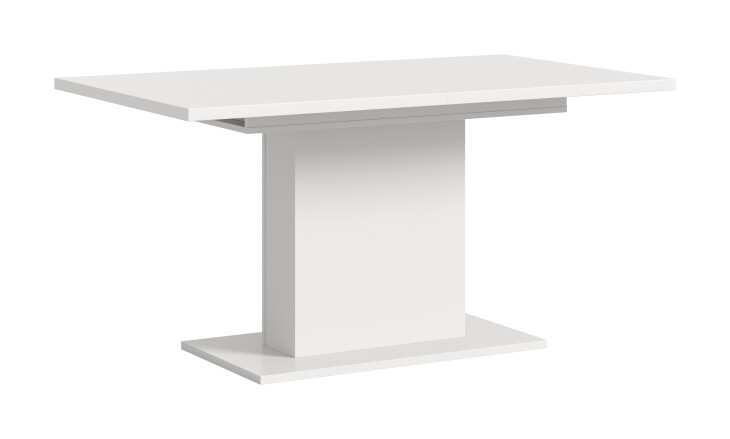 Kulissen-Esstisch >Motion< ausziehbar 190cm, in Weiß - 150/190x76x90cm (BxHxT)