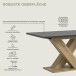 Kulissen-Esstisch >Motion< ausziehbar 190cm, Grau / Artisan Eiche Dekor - 150/190x76x90cm (BxHxT)