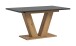 Kulissen-Esstisch >Motion< ausziehbar 190cm, Grau / Artisan Eiche Dekor - 150/190x76x90cm (BxHxT)