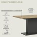 Kulissen-Esstisch >Motion< ausziehbar 190cm, Grau / Artisan Eiche Dekor - 150/190x76x90cm (BxHxT)