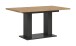 Kulissen-Esstisch >Motion< ausziehbar 190cm, Grau / Artisan Eiche Dekor - 150/190x76x90cm (BxHxT)