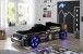 Autobett >Rinum< Liegefläche 90x200cm, Schwarz mit Fotodruck - 106x64x220 (B/H/T)