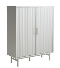 Highboard >PALMA< in Greige, MDF Greige Pantone - 100x125x40cm (BxHxT)