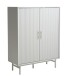 Highboard >PALMA< in Greige, MDF Greige Pantone - 100x125x40cm (BxHxT)