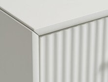 TV-Board >PALMA< in Greige, MDF Greige pantone + Metal - 45x50x140cm (BxHxT)