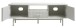 TV-Board >PALMA< in Greige, MDF Greige pantone + Metal - 45x50x140cm (BxHxT)