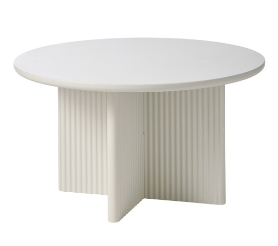 Couchtisch >PALMA< in Greige, MDF + Stahl in greige - 45x80cm (HxD)