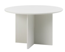 Esstisch >PALMA< in Greige, MDF + Stahl in greige -...
