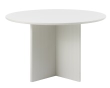 Esstisch >PALMA< in Greige, MDF + Stahl in greige -...