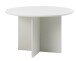 Esstisch >PALMA< in Greige, MDF + Stahl in greige - 75x110cm (HxD)