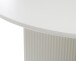 Esstisch >PALMA< in Greige, MDF + Stahl in greige - 75x110cm (HxD)