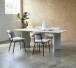 Esstisch >PALMA< in Greige, MDF + Stahl in greige - 90x75x200cm (BxHxT)