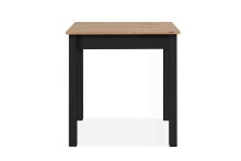 Esstisch >Capri< in Dekor Artisan Eiche / schwarz -...