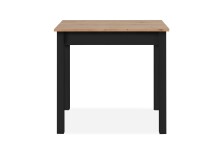 Esstisch >Capri< in Artisan Eiche Dekor / Schwarz -...
