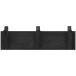 Garderobenleiste >BANTRY< 3 Haken, Eiche massiv, schwarz mit Maserung - 40x13x12cm (BxHxT)