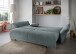 Schlafsofa >Phedra< Armlehnfunktion, 9758 Corto mint, Mikrofaser - 242x90x131cm (BxHxT)