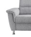 Ecksofa >Ludwigshafen< Motor-funktion, Kopfstütze, Stauraum, silber - 231x113x165 (BxHxT)