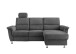 Ecksofa >Ludwigshafen< Motor-funktion, Kopfstütze, Stauraum, anthrazit - 231x113x165 (BxHxT)