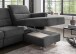 Ecksofa >Ludwigshafen< Motor-funktion, Kopfstütze, Stauraum, anthrazit - 231x113x165 (BxHxT)