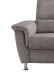 Ecksofa >Ludwigshafen< Motor-funktion, Kopfstütze, Stauraum, grau-braun - 231x113x165 (BxHxT)