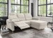 Ecksofa >Ludwigshafen< Motor-funktion, Kopfstütze, Stauraum, beige - 231x113x165 (BxHxT)