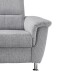 Ecksofa >Ludwigshafen< Motor-funktion, Kopfstütze, Stauraum, silber - 231x113x165 (BxHxT)