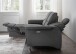 Ecksofa >Ludwigshafen< Motor-funktion, Kopfstütze, Stauraum, anthrazit - 231x113x165 (BxHxT)
