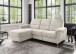Ecksofa >Ludwigshafen< Motor-funktion, Kopfstütze, Stauraum, beige - 231x113x165 (BxHxT)
