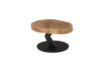 Couchtisch >BILOXI< rollbar, Eiche Massivholz /...