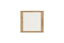 Garderobenspiegel >GRENO< in Eiche, Massivholz / Spiegel - 80x74x2cm (BxHxT)