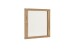 Garderobenspiegel >GRENO< in Eiche, Massivholz / Spiegel - 80x74x2cm (BxHxT)