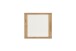 Garderobenspiegel >GRENO< in Eiche, Massivholz / Spiegel - 80x74x2cm (BxHxT)