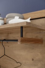 Garderoben-Set >Greno< (3-teilig) Massivholzfront - Teilmassiv - 150x200,5x40 (BxHxT)