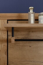 Garderoben-Set >Greno< (2-teilig) Massivholzfront - Teilmassiv - 80x200,5x40 (BxHxT)