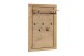Garderoben-Set >Greno< (2-teilig) Massivholzfront - Teilmassiv - 80x200,5x40 (BxHxT)
